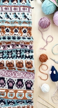 Cat Doodles Chart Expansion Pack by Jamie Lomax - Pacific Knit Co