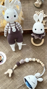 Hobiayca - Ayça Küçük Sakin - Ruby Rabbit Set - Ruby Tavşan Set - Turkish