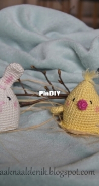 Haaknaald en ik - Iwona Rowinski - Eierwarmers Kuike en Konijntjes - Egg Cosy Chicken and Bunny - Dutch - Free