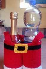 Sandra Scherndl - Bottle Carrier Santa Claus - German - free