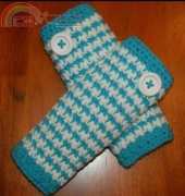 A Crocheted Simplicity - Jennifer Pionk - Houndstooth Leg Warmers