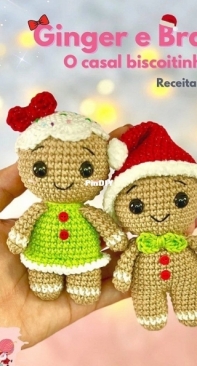 Ana Amigurumi - Anna Amigurumii - Ana Paula Rodrigues - Ginger and Brad - Ginger e Brad  - Portuguese - Free