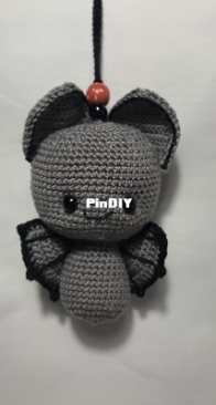 Baby bat keychain