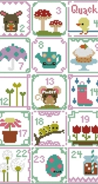 The Frosted Pumpkin Stitchery - Springtime Sampler PCS + XSD