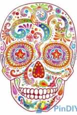 Psychedelic Sugar Skull-HAED
