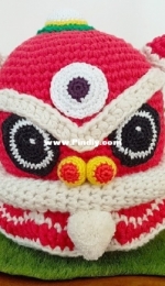 One Zero Crochet - Lion Head for Lion Dance - Free