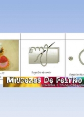 Miudezas em Feltro-Felting Cap Cakes /Portuguese
