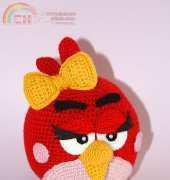 Angry Girl Bird by baby crochet Laila Saide