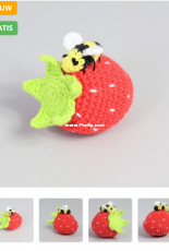 Hobbii Designs - Marjan van Leer - Strawberry with Bee - Dutch - Free