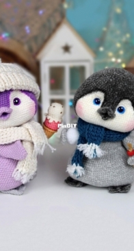 Colorful Dreams - Olga Muzalevskaya - cute penguins - English