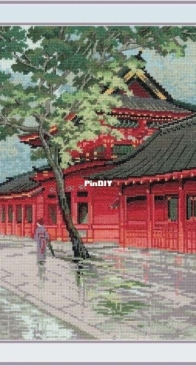 Red Pagoda by Elena Noodler