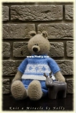 Alex the sweet tooth bear by Knit a Miracle