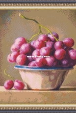 Dina Cross Stitch - Grapes - Free