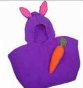 Baby bunny poncho and carrot - polar knit