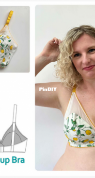 Willow Soft Bra, Full Bust size DD to G by Sew Project - Yelena Design