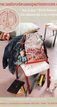 Les Brodeuses Parisiennes LBP - Sac à dos Le petit Poucet XSD + PCS