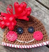 Crochet by Jennifer- Jennifer Dougherty- Gingerbread Cookie Hat