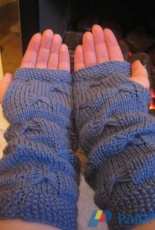 Flutterby Mitts by Doris Lowman-Free