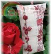 Le Fil Atalie - Frise pour coussine - Ribbon Embroidery - Julliet 2008