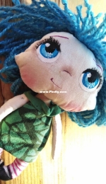 cloth doll with painted face