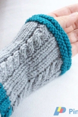 Cable Me Wristwarmers by Megan Delorme-English-Free