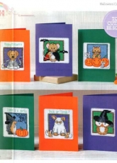 Fright Night Halloween Cards by Rhona Norrie from The World of Cross Stitching TWOCS 207 XSD