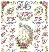 DMC BK884 Deco - Floral Wreath and Festoons ABC
