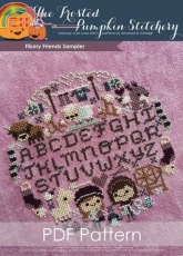 The Frosted Pumpkin Stitchery - Fibery Friends Sampler