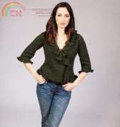 Easy Ruffle Cardigan by Barbara Rottman