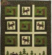 Moose in the Cabin by Cheryl Haynes-Free Pattern