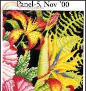 Exotic Garden Rug Panel 5 from Stitchers World November 2000