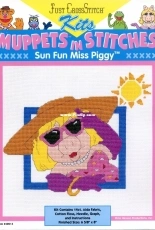 Just CrossStitch #42013 Muppets in Stitches - Sun Fun Miss Piggy