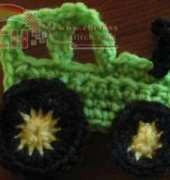 Knot Your Nanas Crochet - Tractor Applique by Teri Heathcote