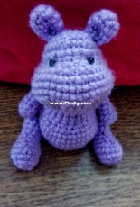 Little cute hippo