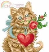 Ellen Maurer Stroh EMS Valentine Kitty PCS