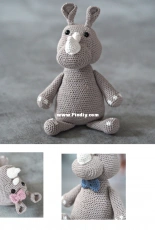 Mrs Mom - Crochet Rhino - Free