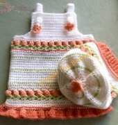 Sugar toe Babies -Annette Sanko - RosebudZ and HugZ!Baby Girl Crochet Jumper and Slouchy Hat