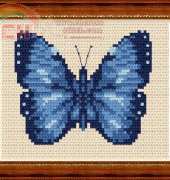 Megat Cross Stitch 829 - Blue Butterfly
