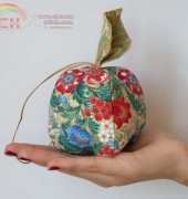 Fabric  Apple Pin Cushion or Ornament