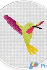 Daily Cross Stitch - Pretty Hummingbird