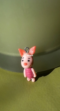 Polymer clay-piglet bead