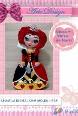 Arte Design - Sheilinha Rodrigues - Queen of Hearts - Felt - Portuguese