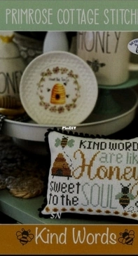 Primrose Cottage Stitches - PCS-016 - Kind Words by Lindsey Weight