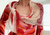 Lipstick & powder shawl by Petra Breakstone