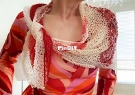 Lipstick & powder shawl by Petra Breakstone
