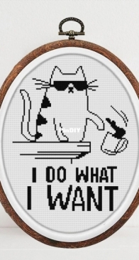 Craft Stitch Print - I Do What I Want