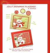 Jan Kornfeind-Country Appliques-Jolly Snowman Placemat & Napkin