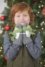 Lion Brand Yarn - Amy Gaines - L40460   Penguin Mittens-  Free