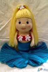 Hooking To Please by Gloria - Gloria Sustaita - Mermaid Doll