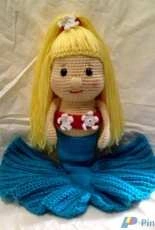 Hooking To Please by Gloria - Gloria Sustaita - Mermaid Doll